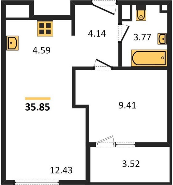 Фото №1: 1-комнатная квартира 36 м² - Краснодар, Карасунский внутригородской округ, Хлопчато-бумажный Комбинат, мкр. жилой квартал Патрики