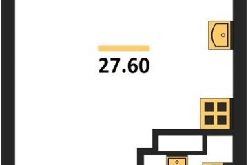 Фото №1: Студия 27 м² - Краснодар, мкр. жилой комплекс Самолёт-6, ул. Ивана Беличенко, 90к2