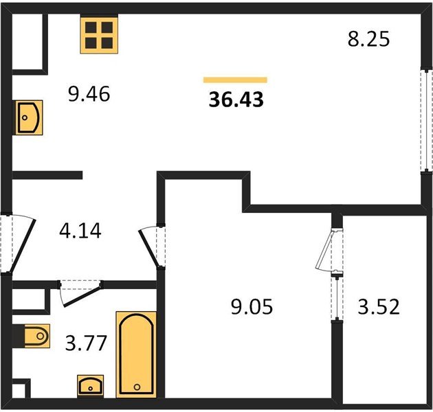 Фото №1: 1-комнатная квартира 36 м² - Краснодар, Карасунский внутригородской округ, Хлопчато-бумажный Комбинат, мкр. жилой квартал Патрики