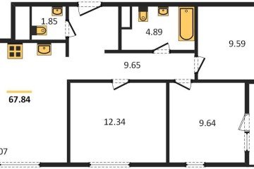 Фото №1: 3-комнатная квартира 67 м² - Краснодар, мкр. жилой квартал Патрики, 