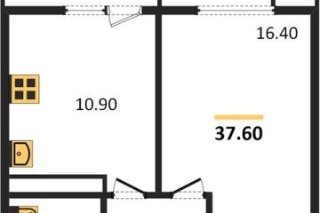 Фото №1: 1-комнатная квартира 38 м² - Краснодар, мкр. Прикубанский внутригородской округ, 