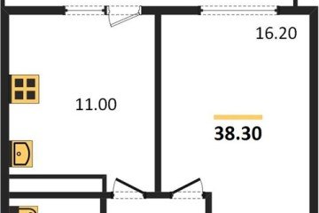 Фото №1: 1-комнатная квартира 39 м² - Краснодар, мкр. Прикубанский внутригородской округ, 