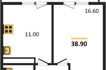 Фото №1: 1-комнатная квартира 40 м² - Краснодар, мкр. Прикубанский внутригородской округ, 