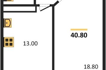 Фото №1: 1-комнатная квартира 42 м² - Краснодар, мкр. Прикубанский внутригородской округ, 