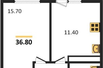 Фото №1: 1-комнатная квартира 38 м² - Краснодар, мкр. Прикубанский внутригородской округ, 