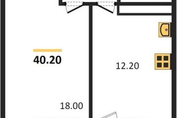 Фото №1: 1-комнатная квартира 40 м² - Краснодар, мкр. Прикубанский внутригородской округ, 