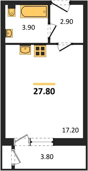 Фото №1: Студия 27 м² - Краснодар, Черёмушки, Карасунский внутригородской округ, мкр. Центральный внутригородской округ, ул. Новороссийская, 96