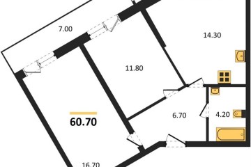 Фото №1: 2-комнатная квартира 60 м² - Краснодар, мкр. Центральный внутригородской округ, ул. Новороссийская, 96