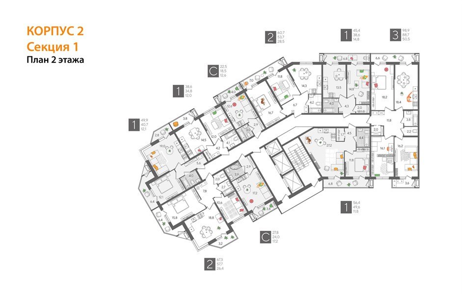 Фото №7: 2-комнатная квартира 60 м² - Краснодар, Черёмушки, Карасунский внутригородской округ, мкр. Центральный внутригородской округ, ул. Новороссийская, 96
