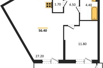 Фото №1: 1-комнатная квартира 56 м² - Краснодар, мкр. Центральный внутригородской округ, ул. Новороссийская, 96