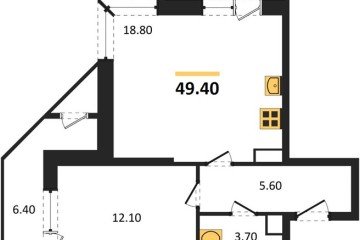 Фото №1: 1-комнатная квартира 49 м² - Краснодар, мкр. Центральный внутригородской округ, ул. Новороссийская, 96
