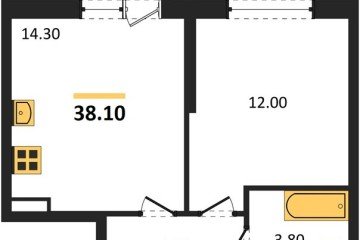 Фото №1: 1-комнатная квартира 38 м² - Краснодар, мкр. Центральный внутригородской округ, ул. Новороссийская, 96