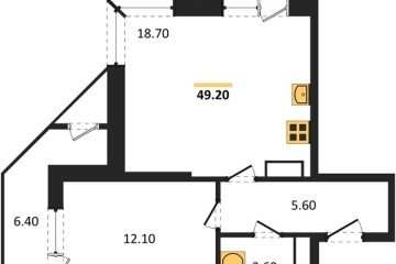 Фото №1: 1-комнатная квартира 49 м² - Краснодар, мкр. Центральный внутригородской округ, ул. Новороссийская, 96