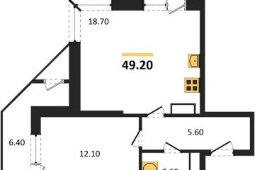 Фото №1: 1-комнатная квартира 49 м² - Краснодар, мкр. Центральный внутригородской округ, ул. Новороссийская, 96