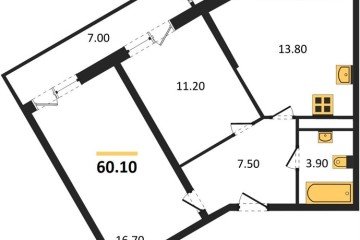 Фото №1: 2-комнатная квартира 60 м² - Краснодар, мкр. Центральный внутригородской округ, ул. Новороссийская, 96