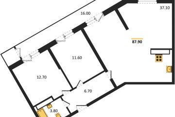 Фото №1: 2-комнатная квартира 87 м² - Краснодар, мкр. Центральный внутригородской округ, ул. Новороссийская, 96