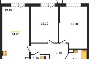 Фото №1: 2-комнатная квартира 64 м² - Краснодар, мкр. Центральный внутригородской округ, ул. Новороссийская, 96