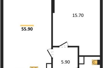 Фото №1: 1-комнатная квартира 55 м² - Краснодар, мкр. Центральный внутригородской округ, ул. Новороссийская, 96