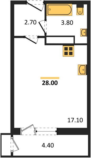 Фото №1: Студия 28 м² - Краснодар, Черёмушки, Карасунский внутригородской округ, мкр. Центральный внутригородской округ, ул. Новороссийская, 96