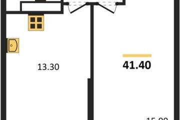 Фото №1: 1-комнатная квартира 41 м² - Краснодар, мкр. Черёмушки, ул. Новороссийская, 96