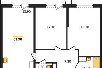 Фото №1: 2-комнатная квартира 63 м² - Краснодар, мкр. Центральный внутригородской округ, ул. Новороссийская, 96
