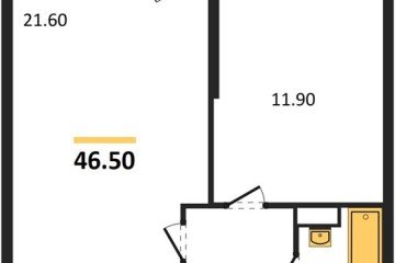 Фото №1: 1-комнатная квартира 46 м² - Краснодар, мкр. Центральный внутригородской округ, ул. Новороссийская, 96