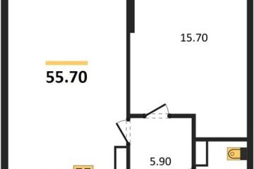 Фото №1: 1-комнатная квартира 55 м² - Краснодар, мкр. Центральный внутригородской округ, ул. Новороссийская, 96