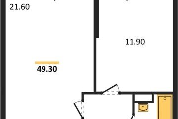 Фото №1: 1-комнатная квартира 49 м² - Краснодар, мкр. Центральный внутригородской округ, ул. Новороссийская, 96