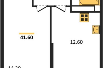 Фото №1: 1-комнатная квартира 41 м² - Краснодар, мкр. Центральный внутригородской округ, ул. Новороссийская, 96