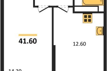 Фото №1: 1-комнатная квартира 41 м² - Краснодар, мкр. Центральный внутригородской округ, ул. Новороссийская, 96