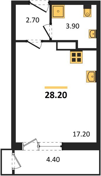 Фото №1: Студия 28 м² - Краснодар, Черёмушки, Карасунский внутригородской округ, мкр. Центральный внутригородской округ, ул. Новороссийская, 96