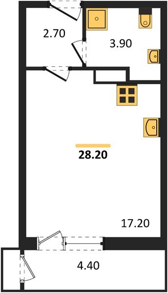 Фото №1: Студия 28 м² - Краснодар, Черёмушки, Карасунский внутригородской округ, мкр. Центральный внутригородской округ, ул. Новороссийская, 96