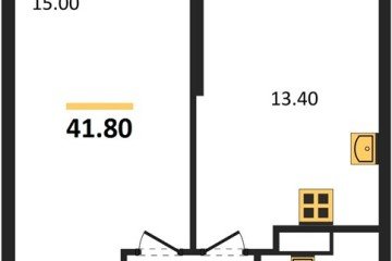Фото №1: 1-комнатная квартира 41 м² - Краснодар, мкр. Центральный внутригородской округ, ул. Новороссийская, 96