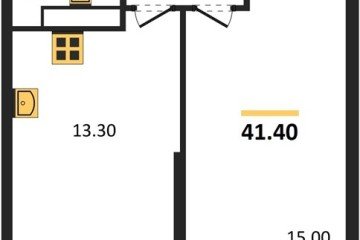 Фото №1: 1-комнатная квартира 41 м² - Краснодар, мкр. Центральный внутригородской округ, ул. Новороссийская, 96