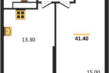 Фото №1: 1-комнатная квартира 41 м² - Краснодар, мкр. Центральный внутригородской округ, ул. Новороссийская, 96