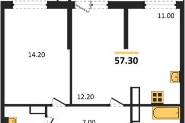 Фото №1: 2-комнатная квартира 57 м² - Краснодар, мкр. Центральный внутригородской округ, ул. Новороссийская, 96