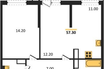 Фото №1: 2-комнатная квартира 57 м² - Краснодар, мкр. Центральный внутригородской округ, ул. Новороссийская, 96