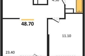 Фото №1: 1-комнатная квартира 48 м² - Краснодар, мкр. Центральный внутригородской округ, ул. Новороссийская, 96