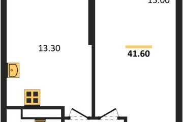Фото №1: 1-комнатная квартира 41 м² - Краснодар, мкр. Центральный внутригородской округ, ул. Новороссийская, 96
