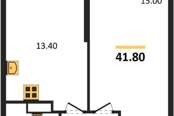 Фото №1: 1-комнатная квартира 41 м² - Краснодар, мкр. Центральный внутригородской округ, ул. Новороссийская, 96