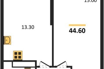Фото №1: 1-комнатная квартира 44 м² - Краснодар, мкр. Центральный внутригородской округ, ул. Новороссийская, 96