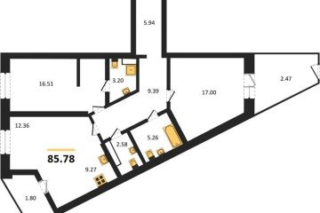 Фото №1: 2-комнатная квартира 85 м² - Динская, мкр. жилой комплекс Белые Росы, 