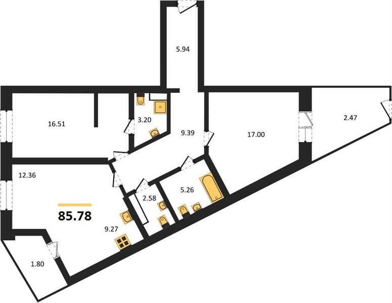 Фото №1: 2-комнатная квартира 85 м² - Динская, мкр. жилой комплекс Белые Росы