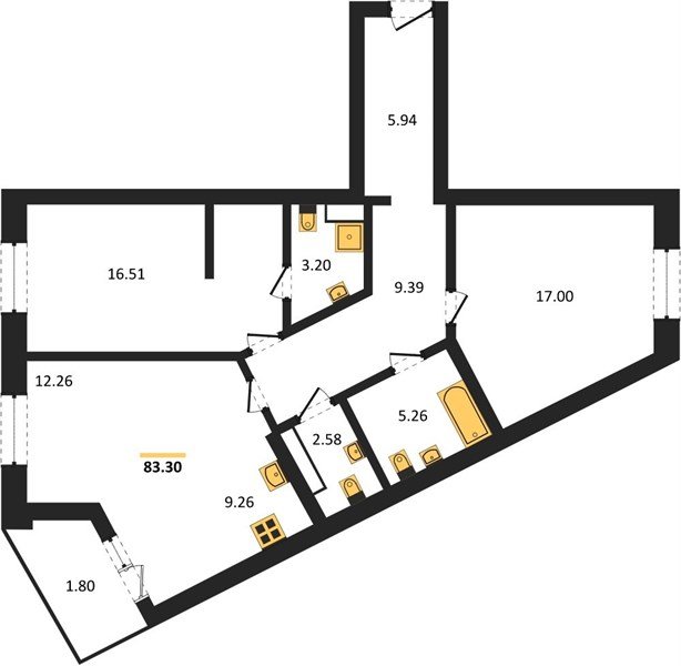 Фото №1: 2-комнатная квартира 84 м² - Динская, мкр. жилой комплекс Белые Росы