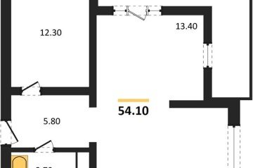 Фото №1: 2-комнатная квартира 54 м² - Краснодар, мкр. жилой комплекс Грани, ул. Западный Обход, 45к6
