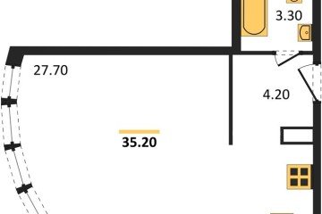 Фото №1: Студия 35 м² - Краснодар, мкр. Прикубанский внутригородской округ, 