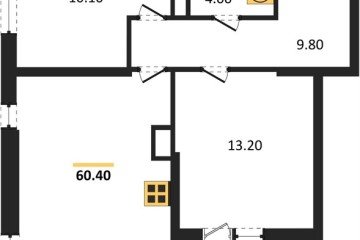 Фото №1: 2-комнатная квартира 60 м² - Краснодар, мкр. Прикубанский внутригородской округ, 