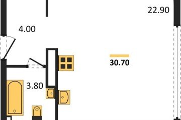 Фото №1: Студия 30 м² - Краснодар, мкр. Прикубанский внутригородской округ, 