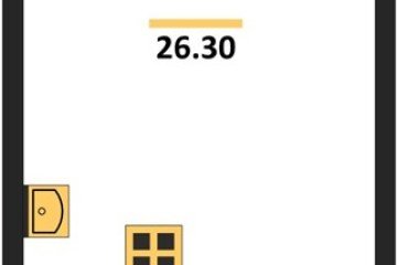 Фото №1: Студия 26 м² - Краснодар, мкр. Прикубанский внутригородской округ, 