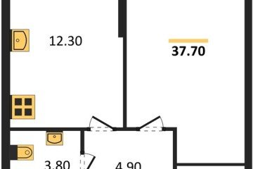 Фото №1: 1-комнатная квартира 37 м² - Краснодар, мкр. Прикубанский внутригородской округ, 